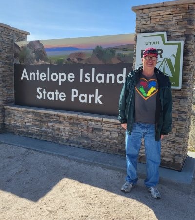 Gabriel Homes resident exploring sites at the American Frontier.