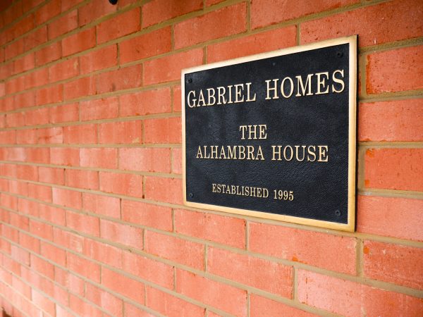 Gabriel Homes plaque "The Alhambra House."