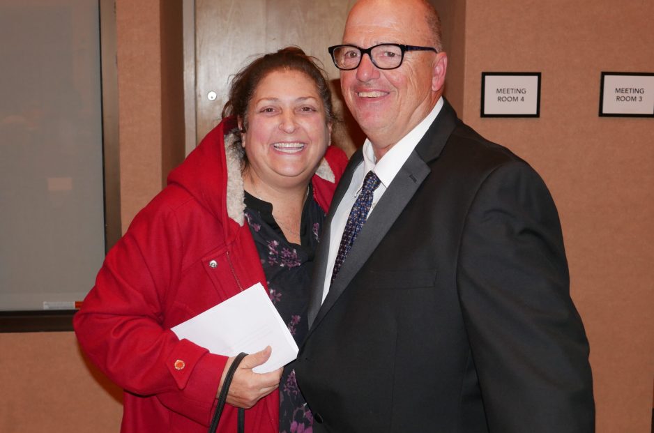Gabriel Homes Board of Directors Chair Michele Bolos (left) with a resident (right). Gabriel Homes Board of Directors Chair Michele Bolos (left) with a resident (right).
