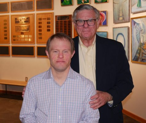 Gabriel Homes resident (left) with his dad (right). Both do regular Sunday routines in NOVA from September to March.