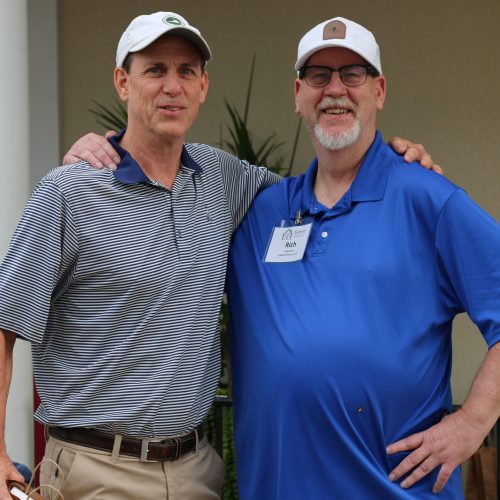 Gabriel Homes resident (right) at the 2024 golf tournament. Gabriel Homes resident (right) at the 2024 golf tournament.