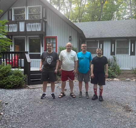 Gabriel Homes residents at a cabin at Massanutten Resort for July 4 weekend.