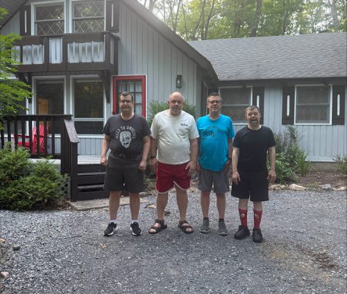 Gabriel Homes residents at a cabin at Massanutten Resort for July 4 weekend.
