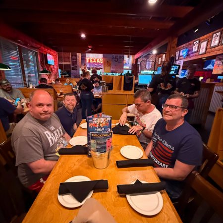 Gabriel Homes residents at a steakhouse.