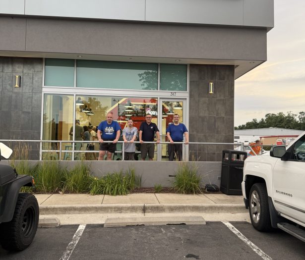 Gabriel Homes residents out at MooThru Herndon, one of many spontaneous events they do.