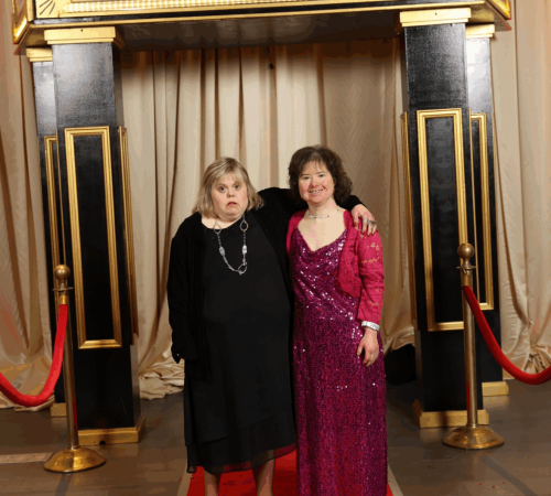 Gabriel Homes residents participating in local events in December. Residents attended the Janelia Research Center's holiday party.