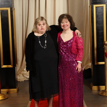 Gabriel Homes residents participating in local events in December. Residents attended the Janelia Research Center's holiday party.