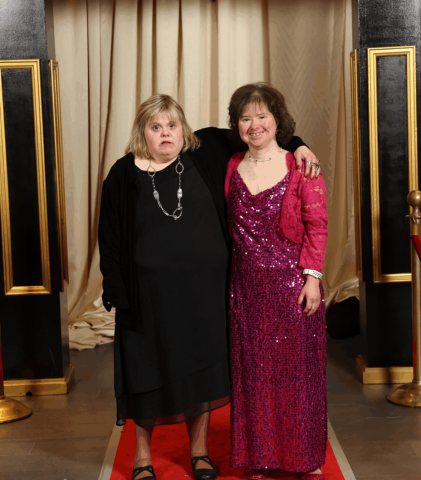 Gabriel Homes residents participating in local events in December. Residents attended the Janelia Research Center's holiday party.