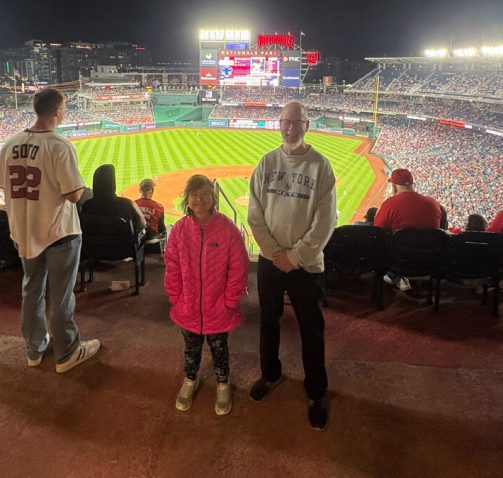 Gabriel Homes residents at Nationals Park.
