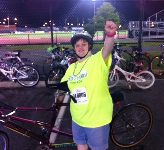 Gabriel Homes resident at a bike tournament for their family adventures.