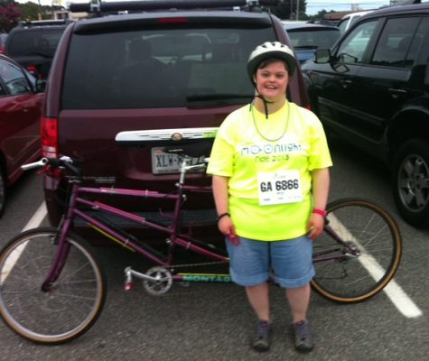Gabriel Homes resident at a bike tournament for their family adventures.