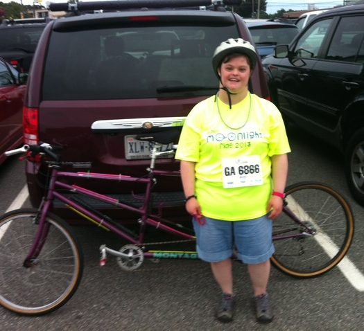 Gabriel Homes resident at a bike tournament for their family adventures.